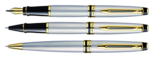 Vulpen Waterman Expert stainless steel GT medium