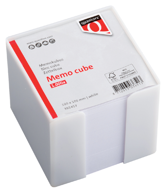 memo cube, memory cube, cube storage, white cube, 1.000x