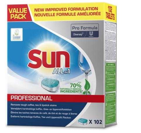 Sun Professional Vaatwastabletten All-in-1 4x102 st