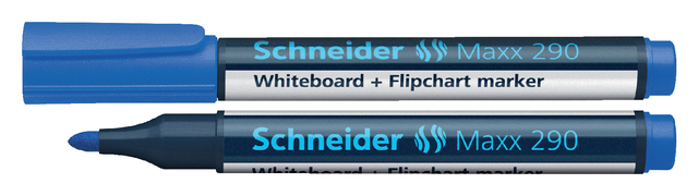 Viltstift Schneider Maxx 290 whiteboard rond 2-3mm blauw