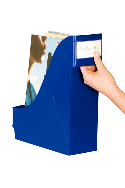 magazine rack, file holder, blue, magazines, organizer