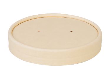 Depa Deksel Bamboepapier 90mm naturel doos 20x25 st