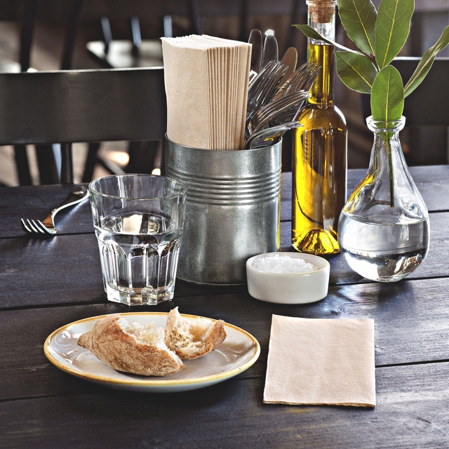 glas, isolatie, broodje, eetset, olie