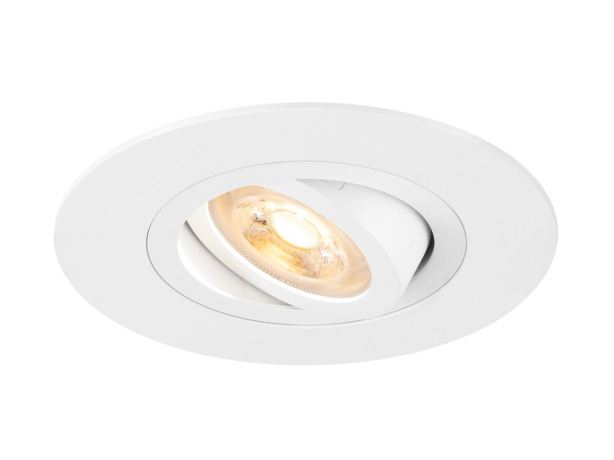 inbouwspot, spotlamp, LED, dimbaar, witte afwerking