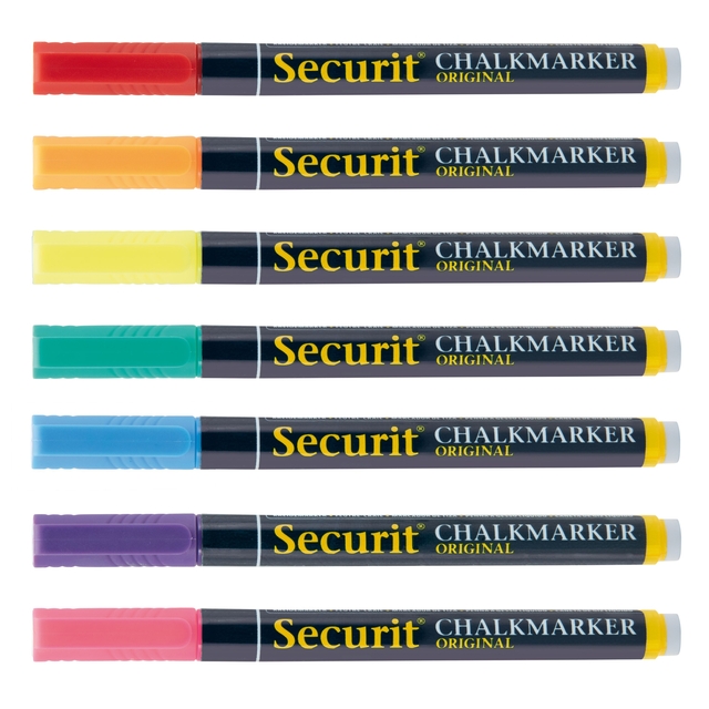 krijtmarker, highlighter, markerpen, set, kleurig