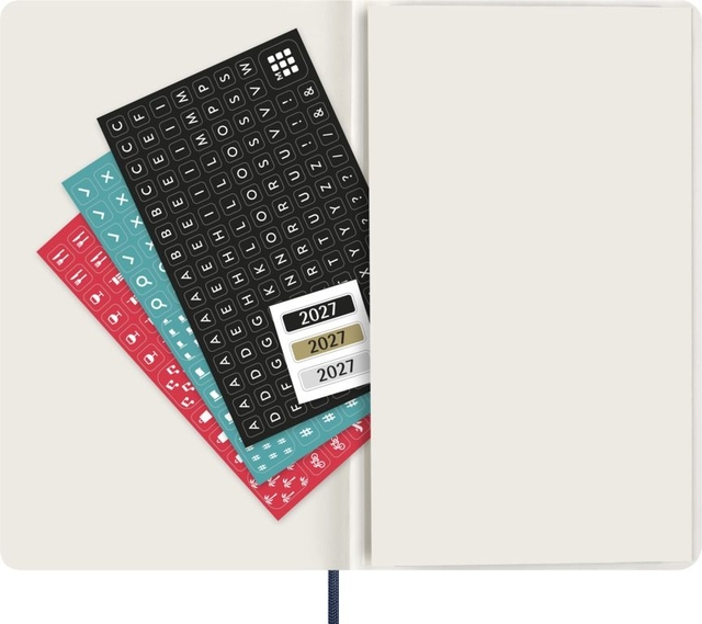 notePad, planner, keyboard sticker, 2027, blank page