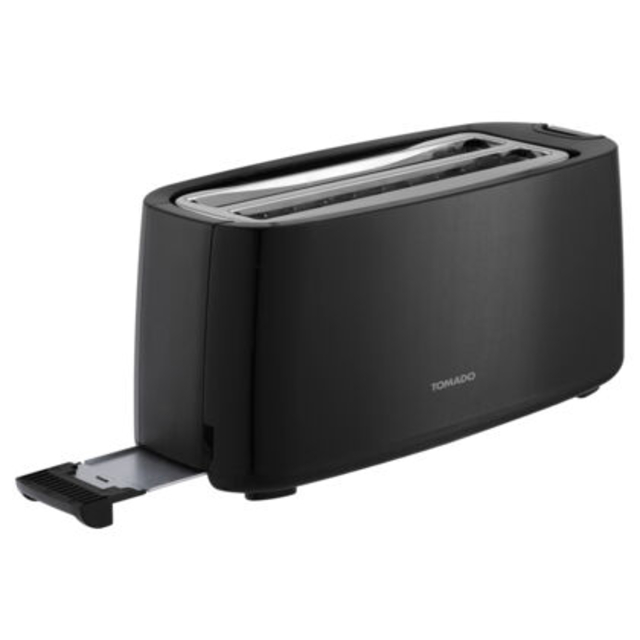 toaster, tweesleief, zwart, twee_schijven, kruimelschot