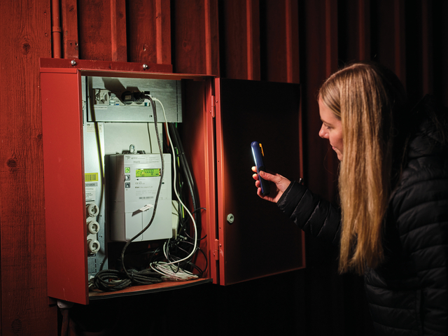 i​ndoor unit, electrical panel, circuit board, wiring, cabinet door