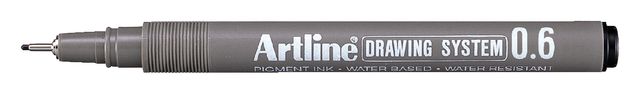 Fineliner Artline technisch 0.6mm zwart