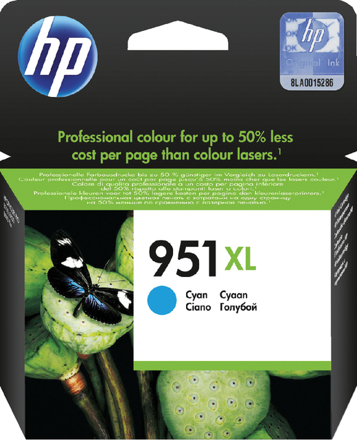 Inktcartridge HP CN046AE 951XL blauw