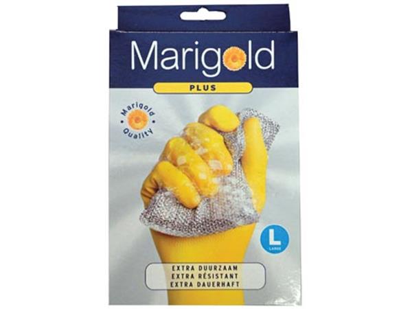 Marigold Huishoudhandschoen Geel Maat L per paar