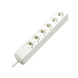 Brennenstuhl Eco-Line, stekkerdoos, 6 sockets, 1.5m, wit