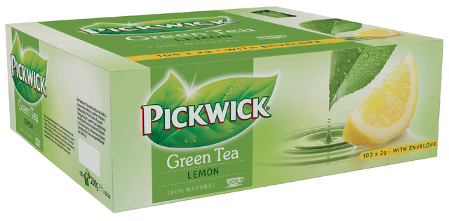 Thee Pickwick green original lemon 100x2gr