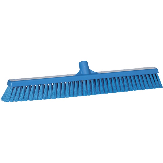 Vikan Combiveger Hard_Zacht Breed Blauw 60cm per stuk