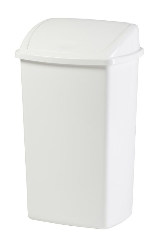 Afvalbak Swing Kunststof Wit 50ltr