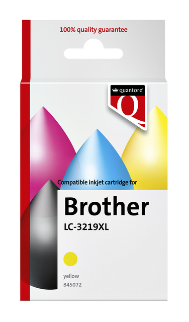 Inktcartridge Quantore alternatief tbv Brother LC-3219XL geel