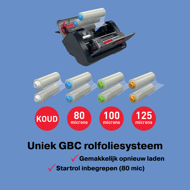 GBC rolfilesysteem, wateronthardingssysteem, filtersysteem, 100 microns, laserprinter onderdelen