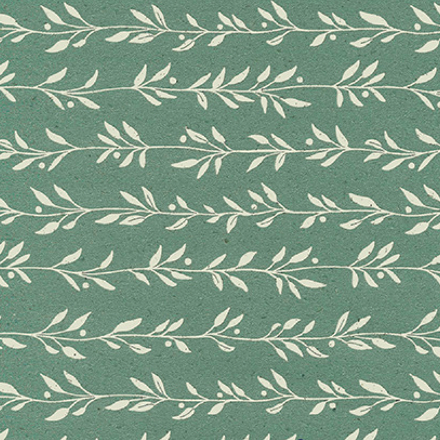 wanddecor, groen, patroon, behang, rankpatroon