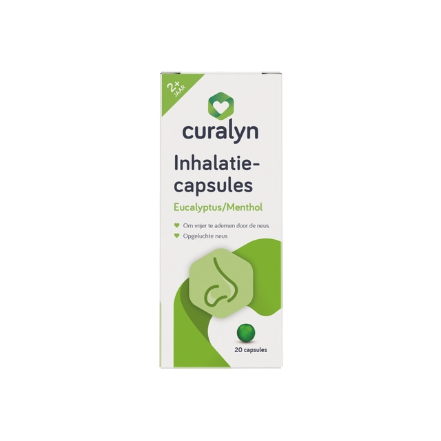 inhalatiecapsules, eucalyptus, menthol, neusvrij, 20 capsules