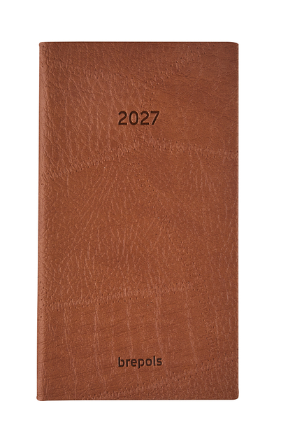 agenda, notitieboek, leren, bruin, 2027