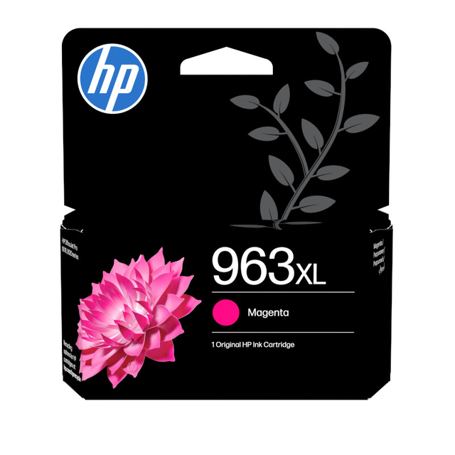 inktpatroon, magenta, kleur, HP-inktcartridge, 963XL