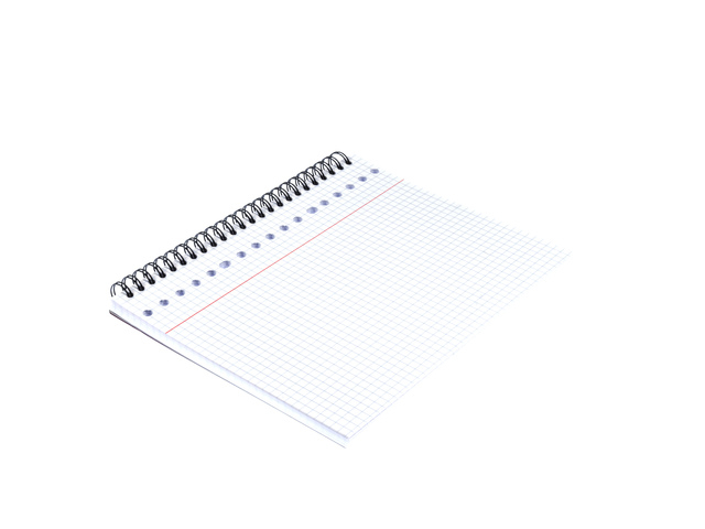 notebook, spiral bound, graph paper, grid paper, ruled line