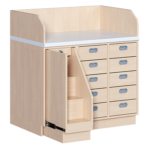 Commode, drie rijen