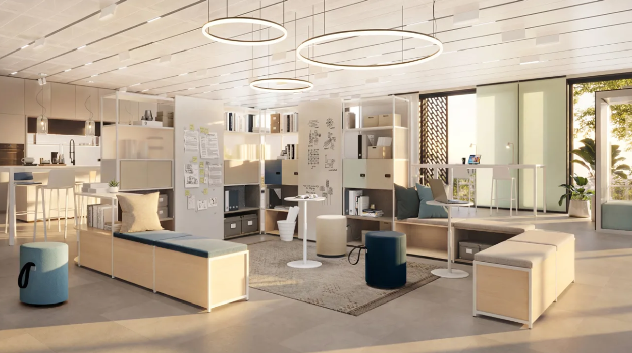 Voorbeeld gebruik Cloud Dancer in stijlwereld PURE