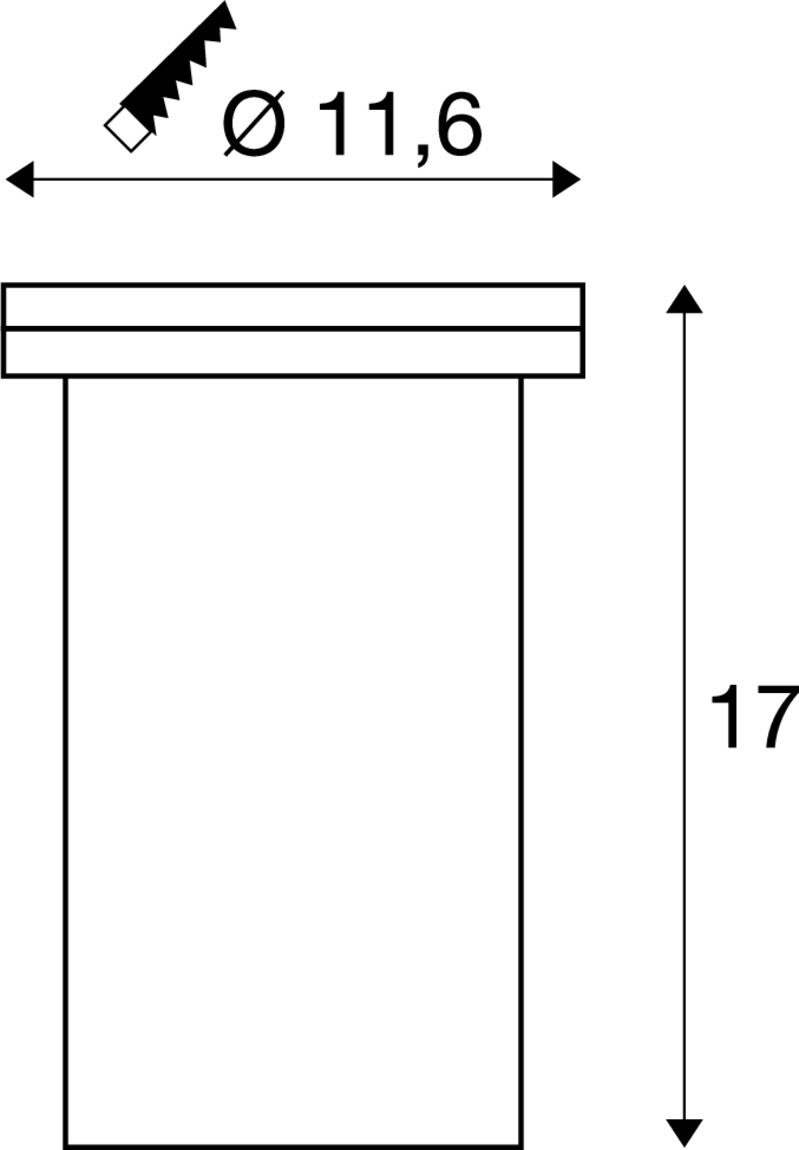 DASAR EXACT 116 rond edelstaal 1xGU10