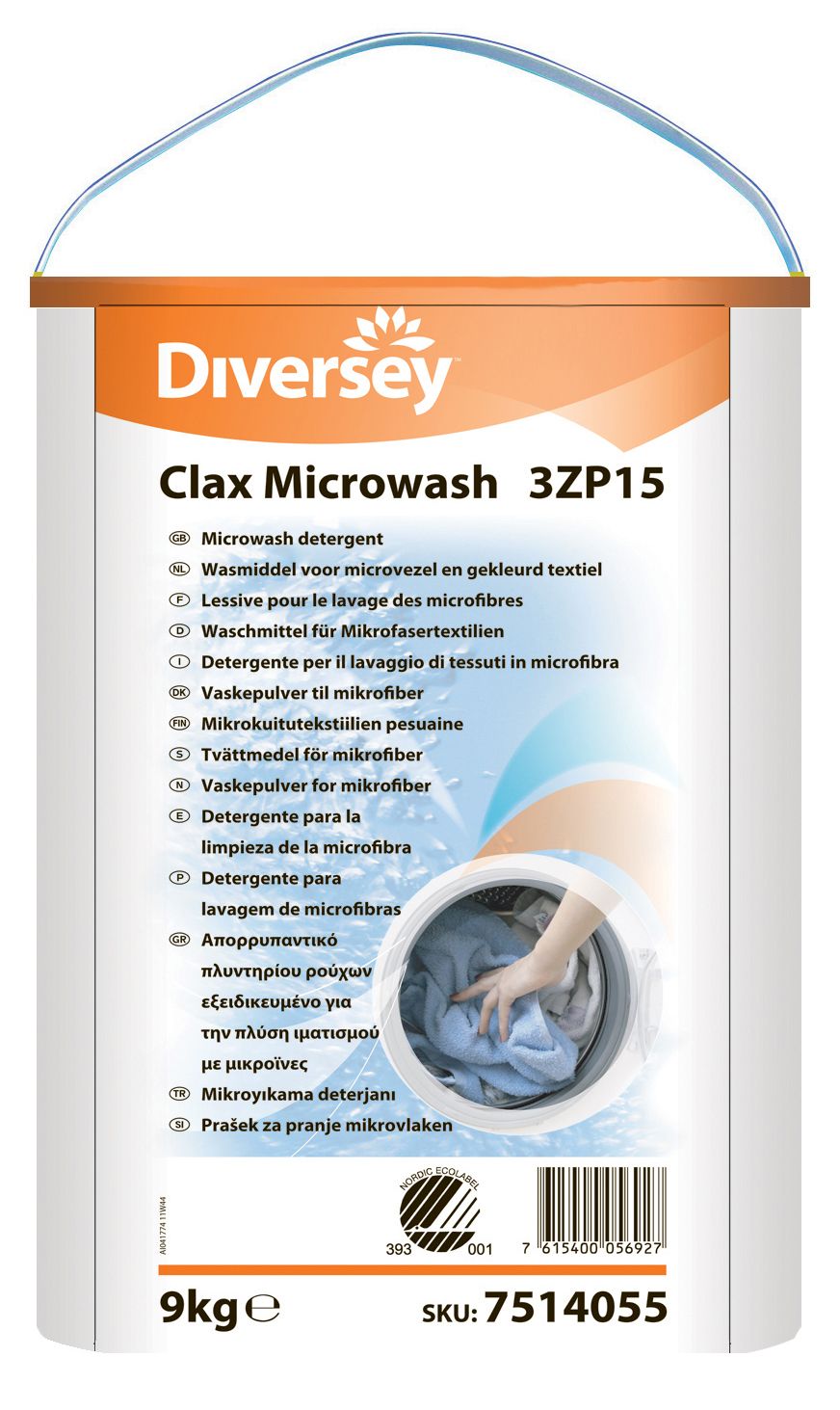 Diversey Clax Microwash forte Pur-Eco 32B1 9kg per stuk