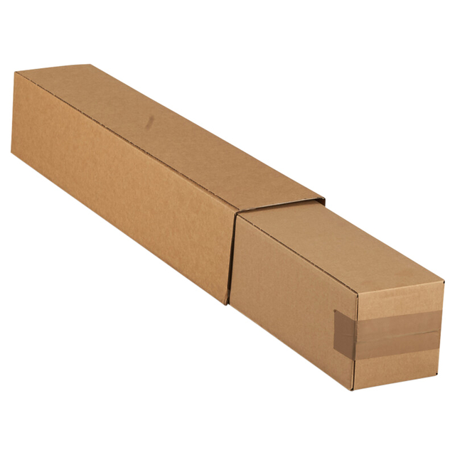 Vierkante koker IEZZY 750x120x120mm bruin bodem