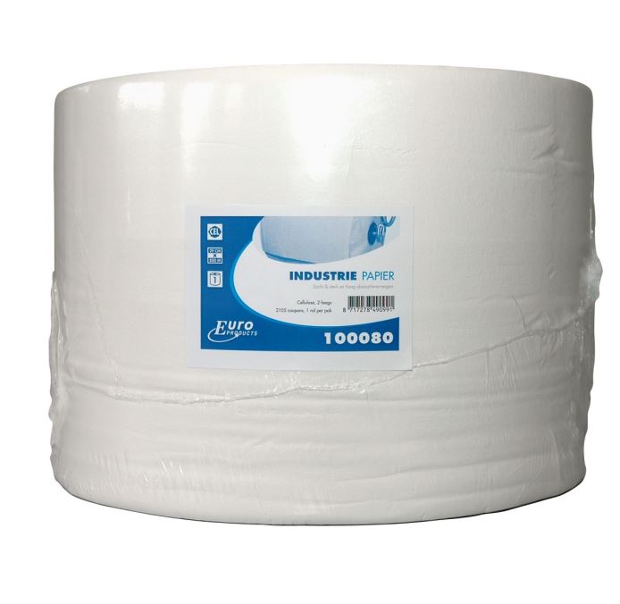 Euro Industriepapier Wit 2lgs 29cm x 800m per rol