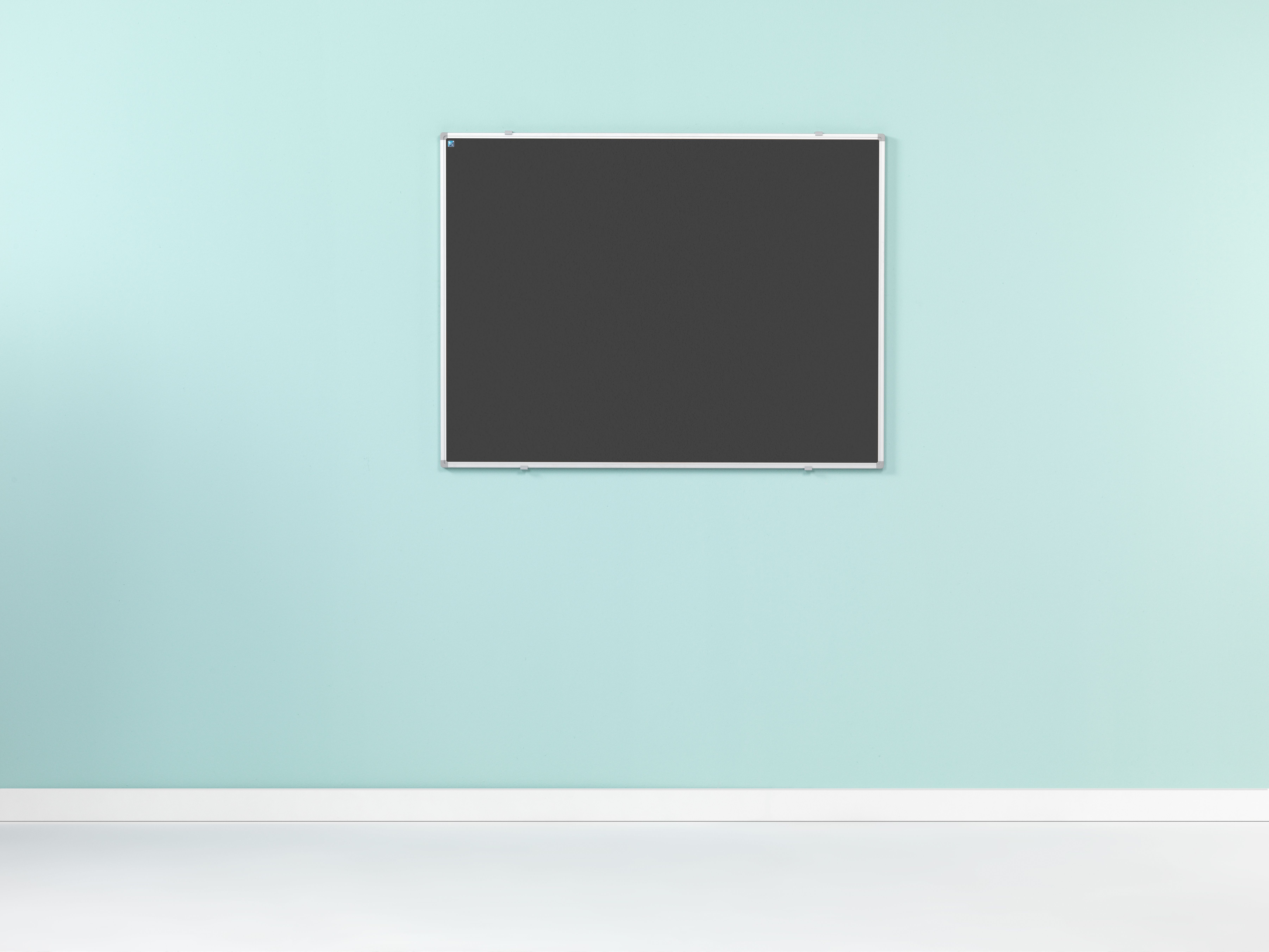 Prikbord Softline profiel 16mm, bulletin zwart - 120x240 cm