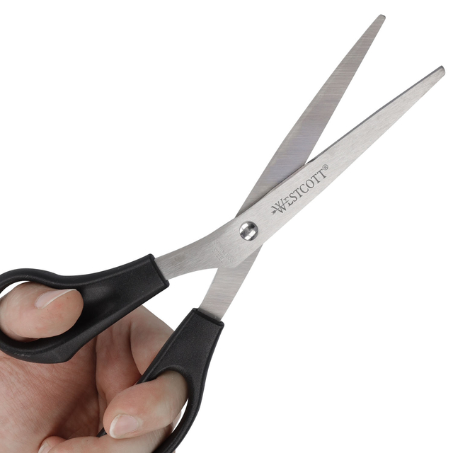 schaar, neus, stalen, westcott, kantenknip
