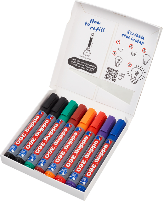 white box, whiteboard markers, assorted colors, dry erase, kids set
