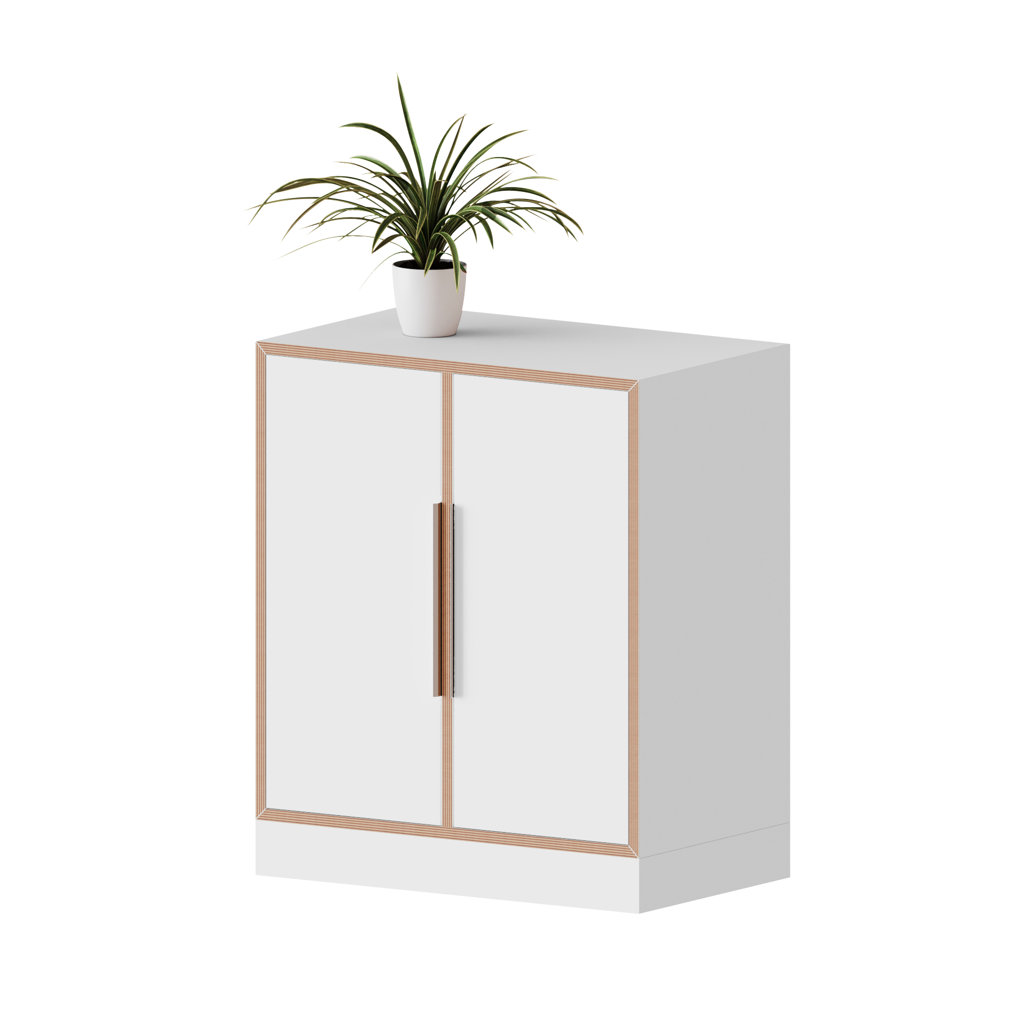 qickly® kast, 2 ordnerhoogtes, 2 deuren - B/H/D: 70,1x74,3x42,6 cm