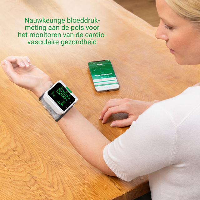 bloeddrukmeter, pols, wearable, smartwatch, applicatie