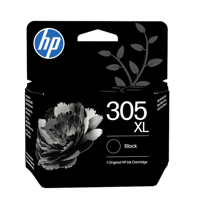 inktcartridge, HP, zwart, 305, XL