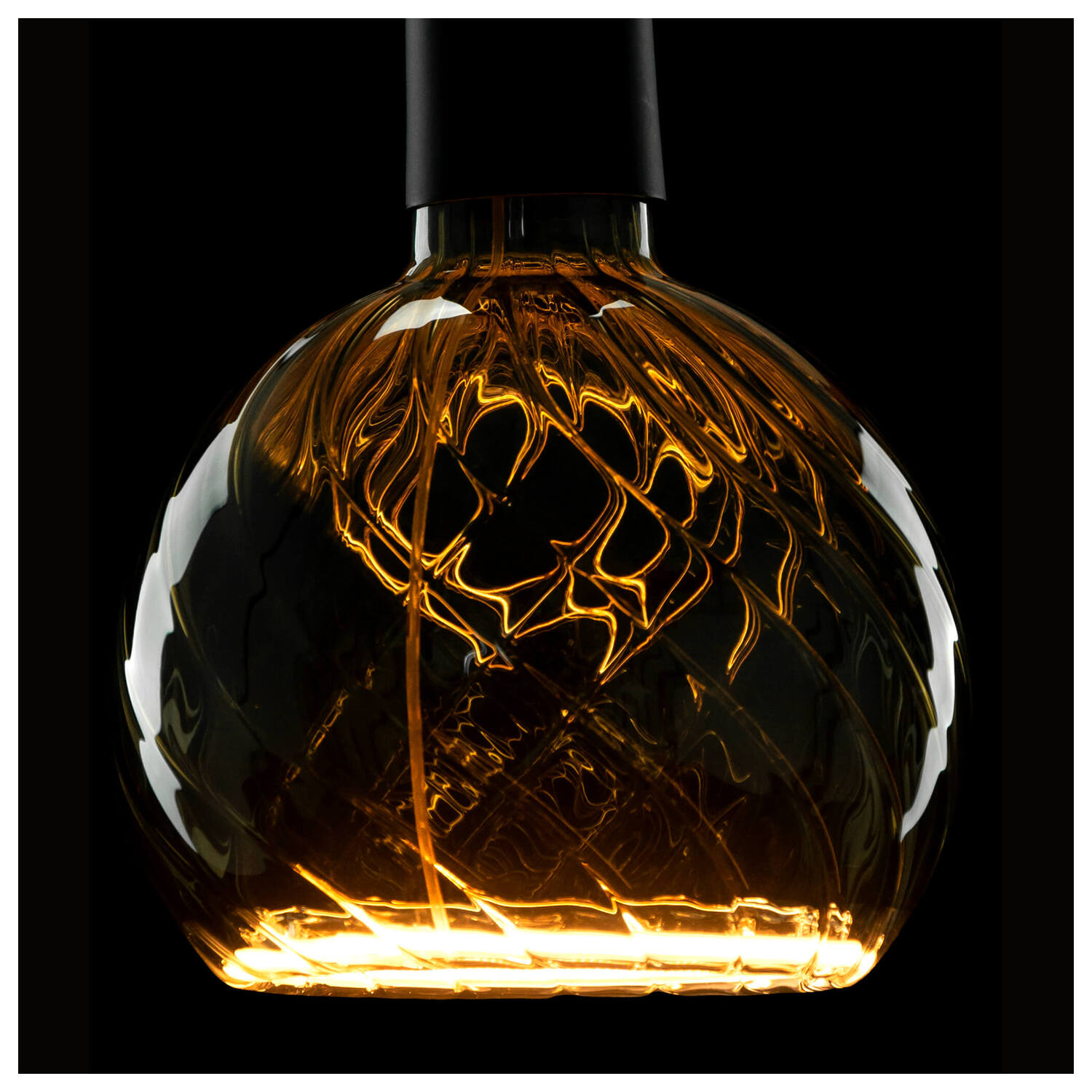 LED Floating Globe 150 twisted smokey