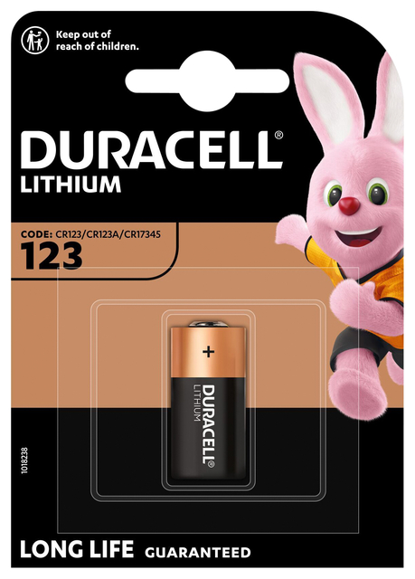 Batterij Duracell 1x CR123 high power lithium