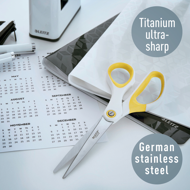 schaar, stainless steel, titanium, kantoor, snijgerei