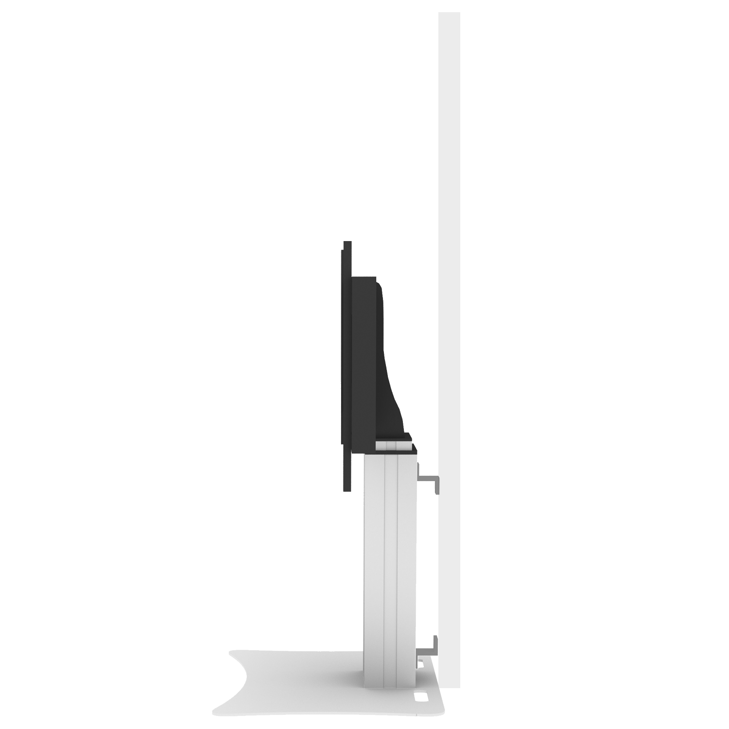 Elektrisch in hoogte verstelbare XL monitorstandaard, 50 cm slag