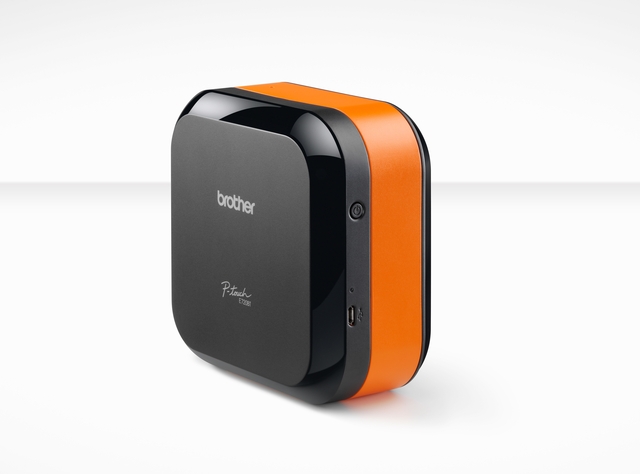 printer, mini, compact, oranje, usb