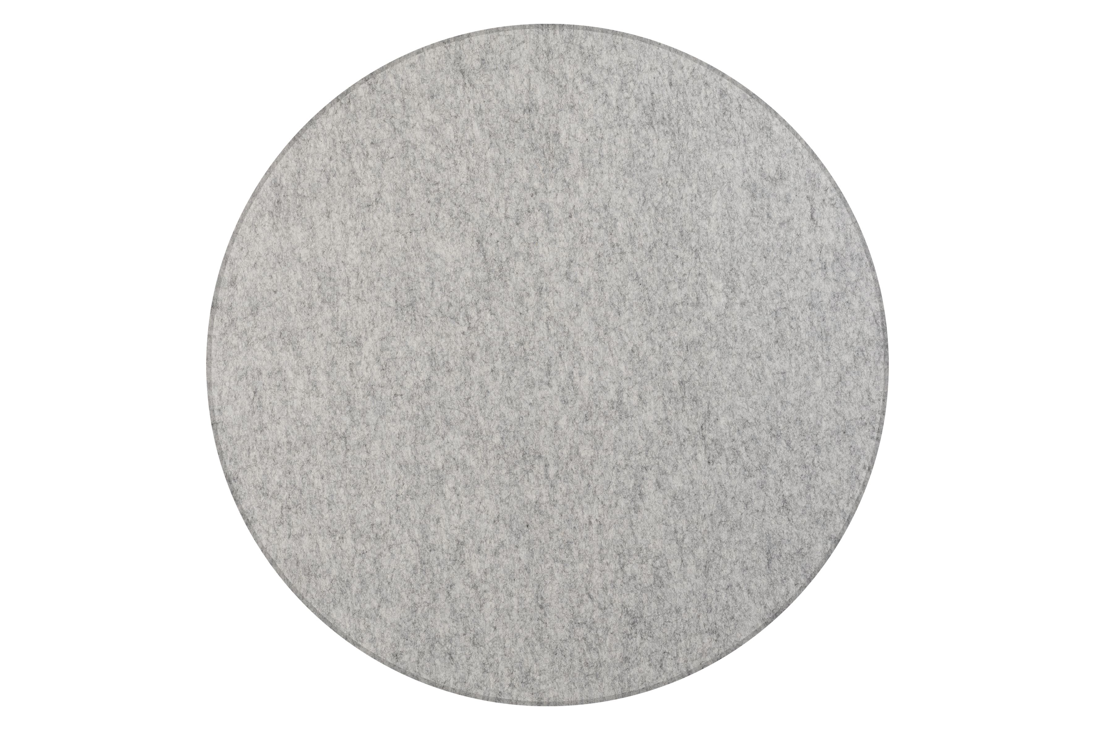 Akoestisch PET-vilt rond plafondpaneel, lichtgrijs - Ø120 cm