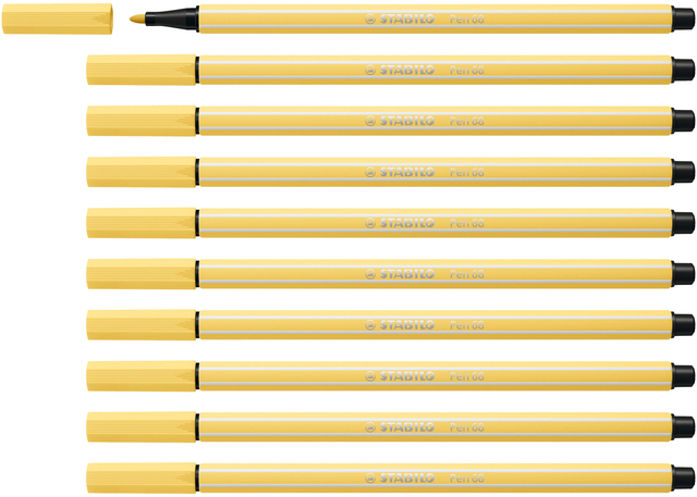 Viltstift STABILO Pen 68/23 medium lichtgeel