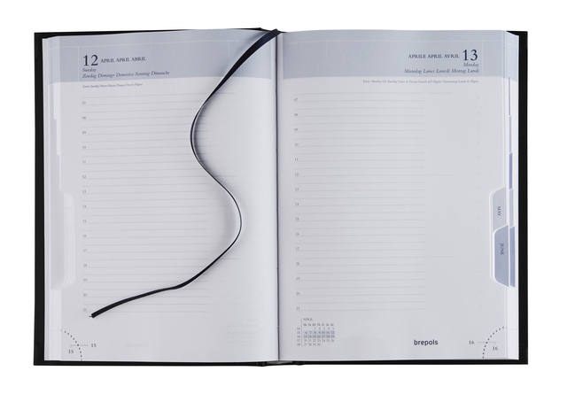 planner, notebook, diary, open planner, ribbon bookmark
