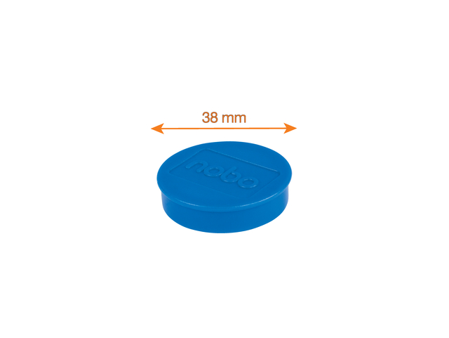 kapjesdop, plastic kap, blauw, 38 mm, snelle maat