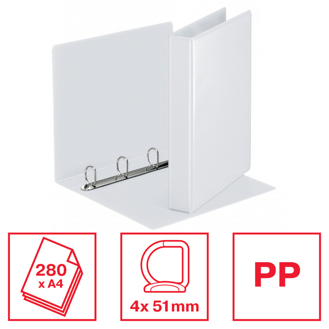 ringbinder, binders, ring, metalen ringen, witte binder