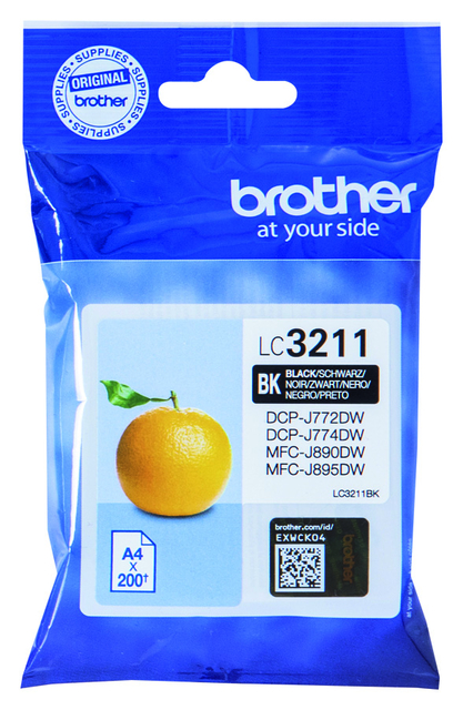 Inktcartridge Brother LC-3211BK zwart
