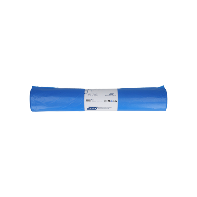 afvalzak, blauw, polyethyleen, rol, zak
